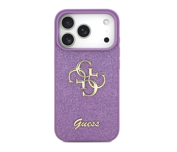 Guess Fixed Glitter Big 4G do iPhone 17 Pro liliowy - 1365526 - zdjęcie 2